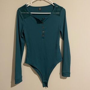 Teal Long Sleeve One Piece